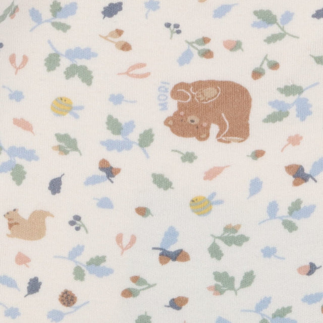 Long sleeved pyjamas with honey bear woodland