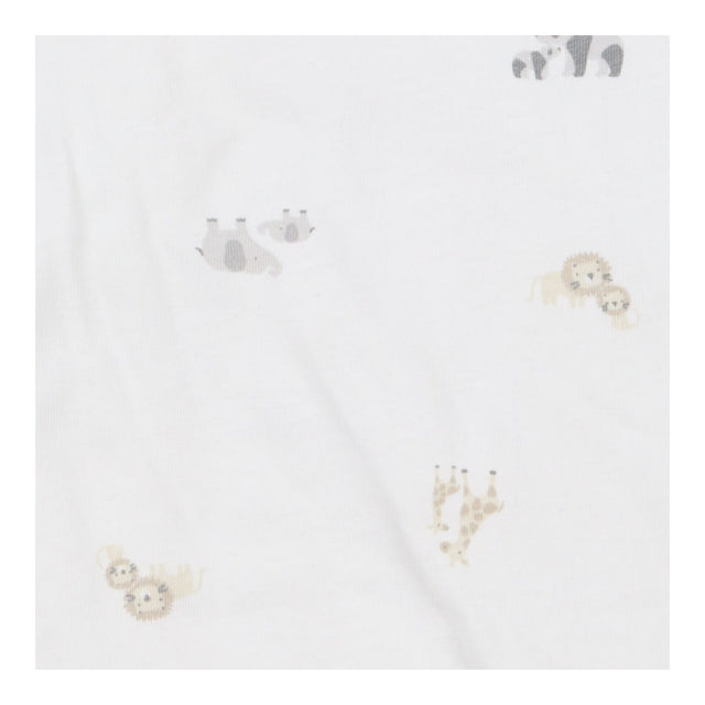 White sleeping bag mummy and baby animals