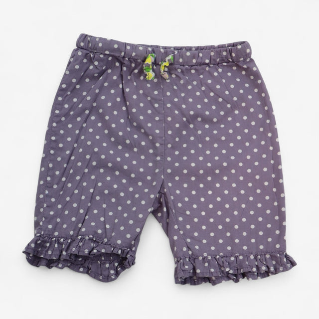 Shorts purple polka dot