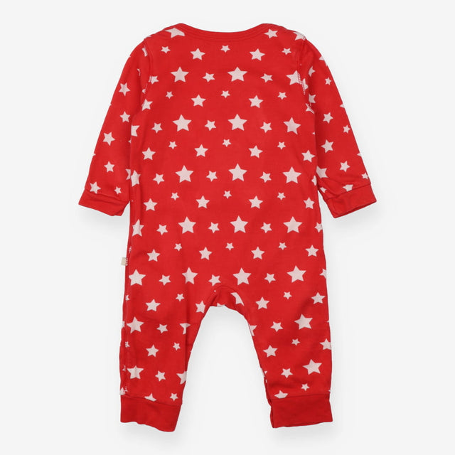 Sleepsuit red white stars white bear