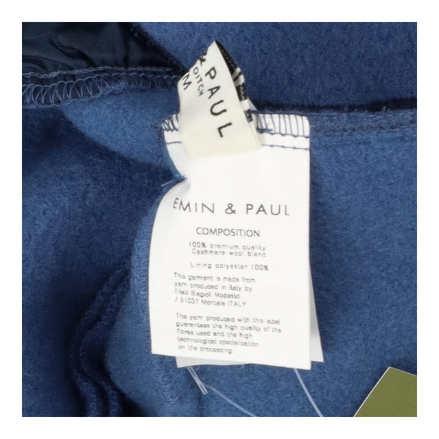 Cashmere Wool Blue Structured Vest – Women’s Winte