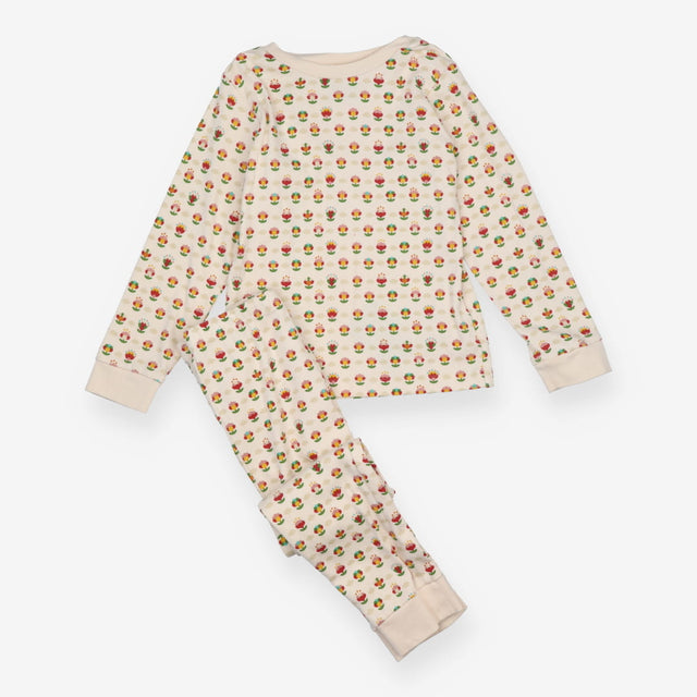 Cream floral pyjamas