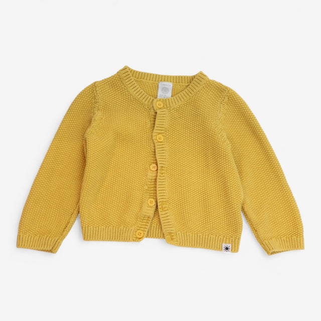 Cardigan knit yellow