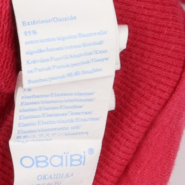 Hoodie Zip Red Obabi Embroidery