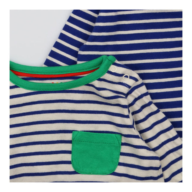 T-shirts Long Sleeve Stripe Blue Mix