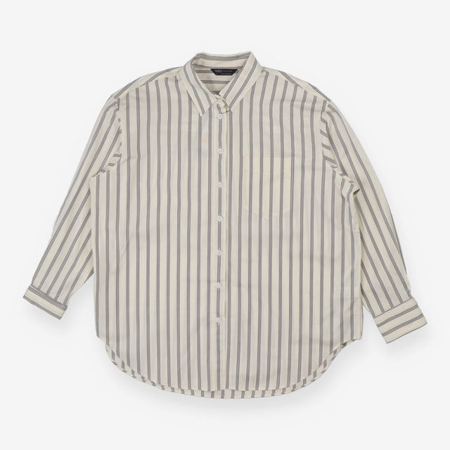 Striped shirt cream and blue
