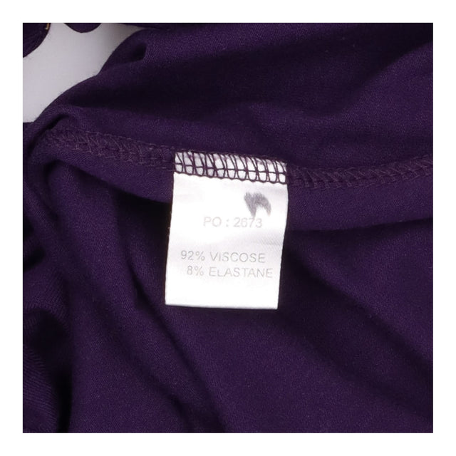 Maternity Dress Purple V Neck Flutter Sleeve Empir