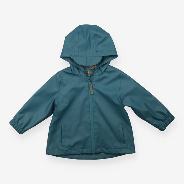 Raincoat Teal with Jungle Lining
