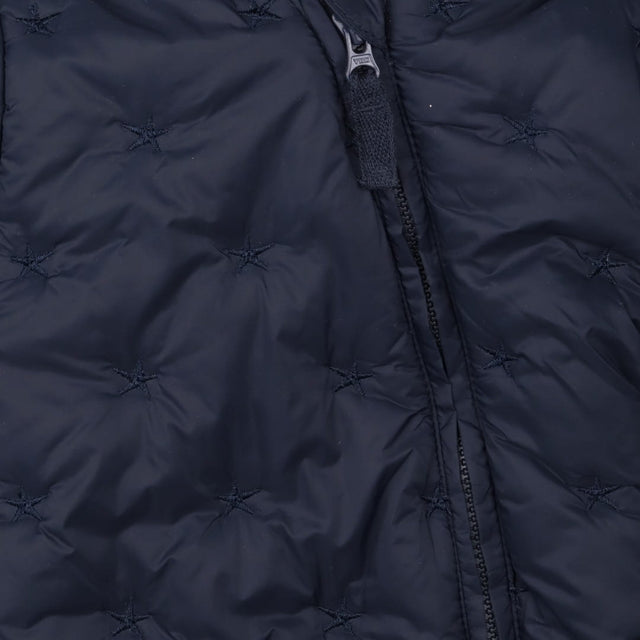 Recycled Star Quilted Pramsuit- navy