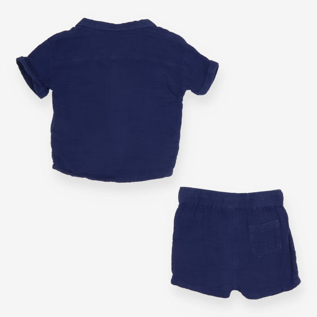 Outfit Shirt and Shorts Navy