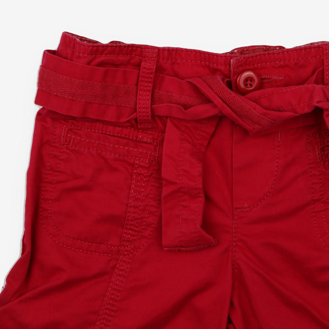 Shorts pink pockets turn ups