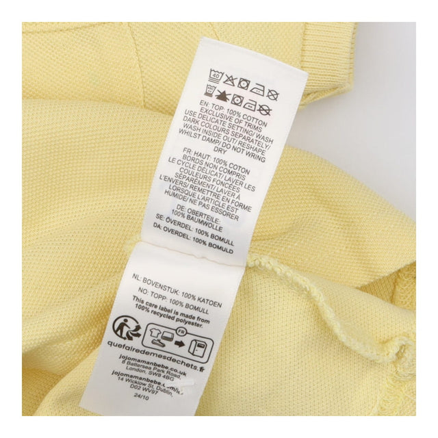 Polo T-Shirt Yellow Flower Buttons