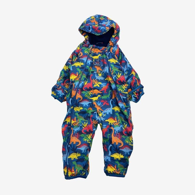 Dino Fleece Pramsuit