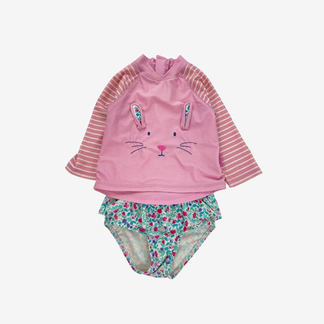 Pink Bunny Rash vest and Knickers