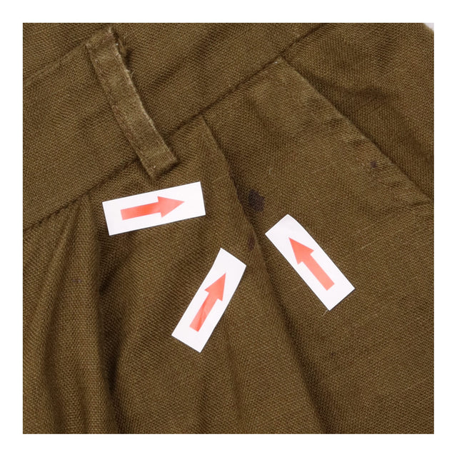 Olive Green 100% Linen High Waisted Ta