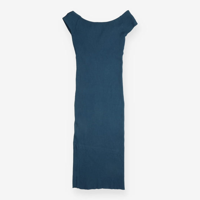 Seraphine Navy Blue Ribbed Knit Crossover Maternit