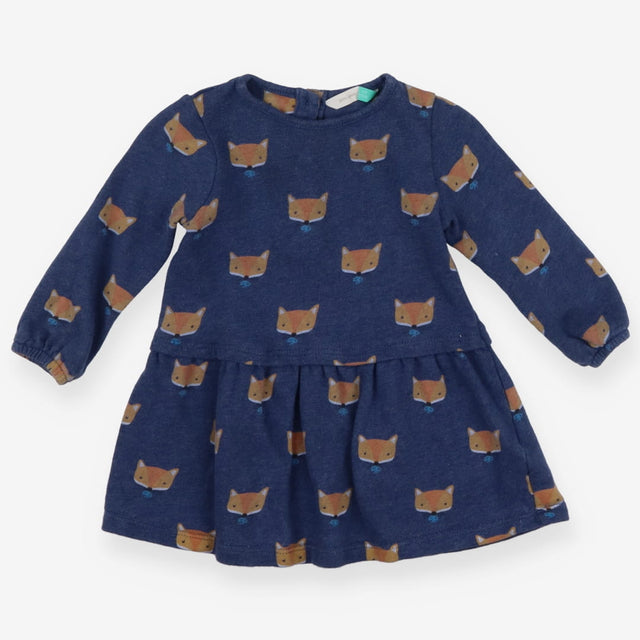 Dress Jersey Blue Fox Faces