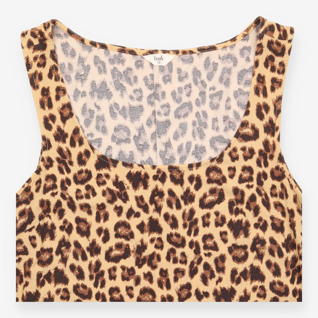 Maxi Dress in Brown Leopard Print
