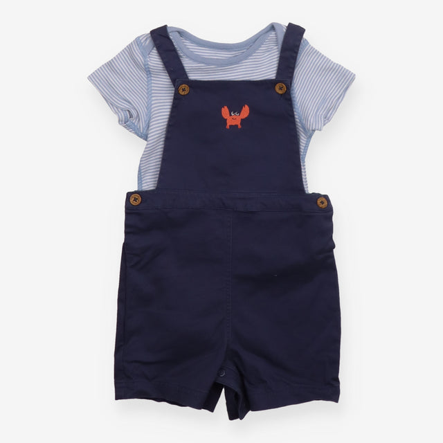 Crab Dungarees with Bodysuit