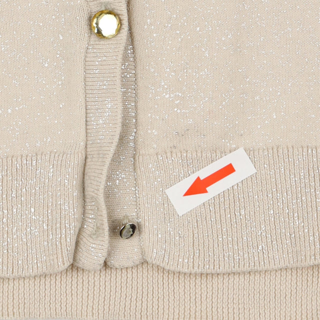 Cardigan Cream with Silver Sparkle