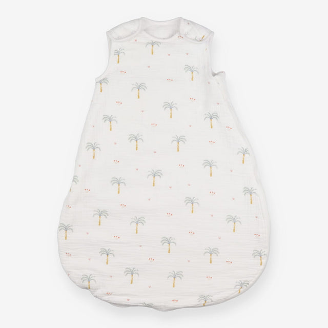 Sleeping bag white with palm trees