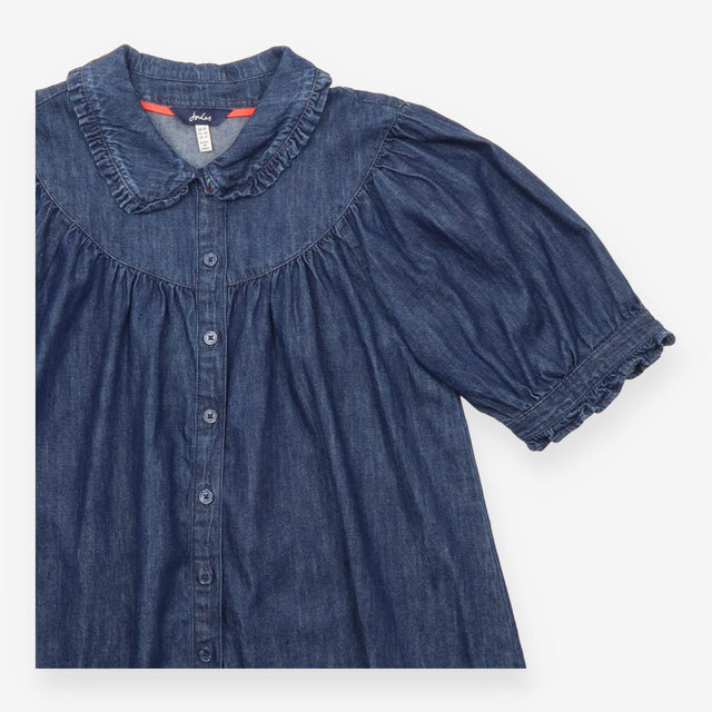 Denim Shirt Peter Pan Collar