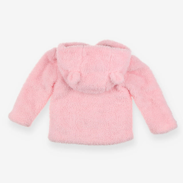 Pink Teddy Bear Fleece Coat