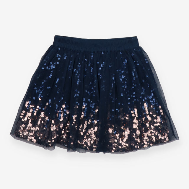 Navy tulle and sequin skirt