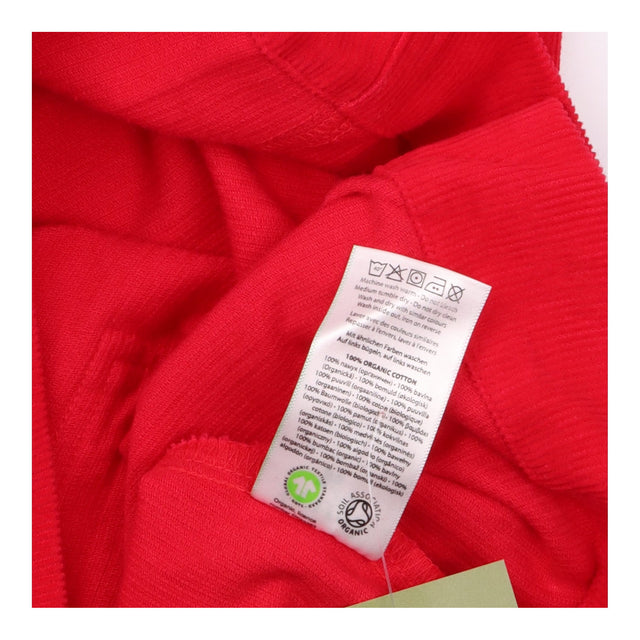 Cord Pinafore Dress Dungaree Red