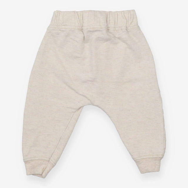 Joggers cream with ribbed pockets
