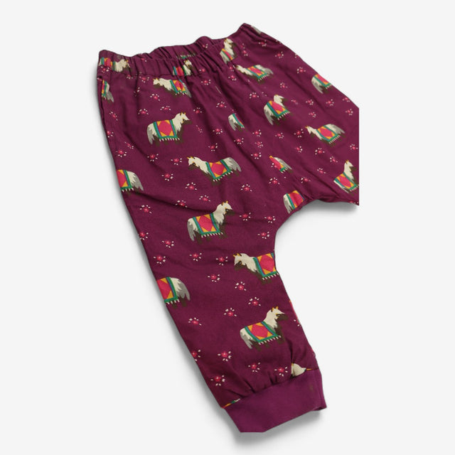 Maroon Pony Joggers
