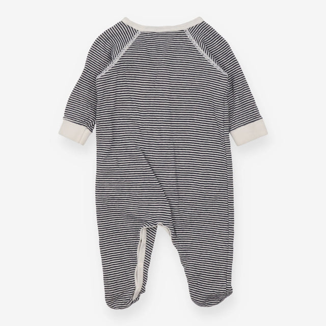 Black and White Striped Sleepsuit