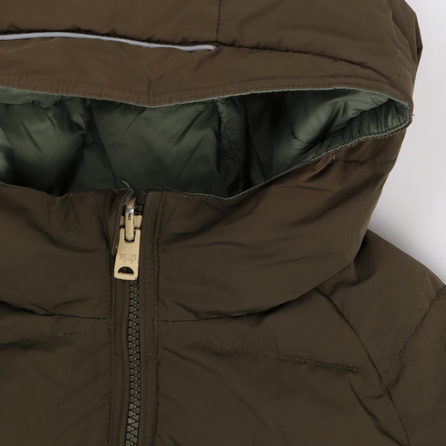 Puffer reversible green khaki