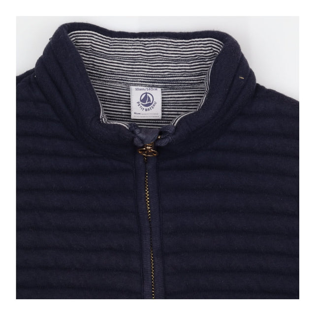 Gilet Padded Navy with Blue Stripe Lining