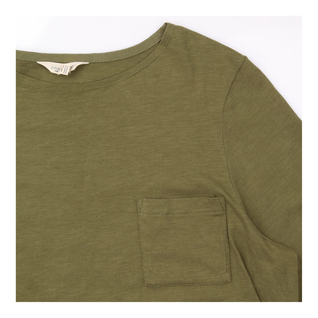 Top Organic Cotton Long Sleeve Green