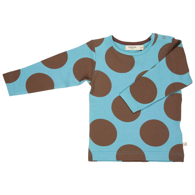 T-shirt giant spot - brown/turquoise