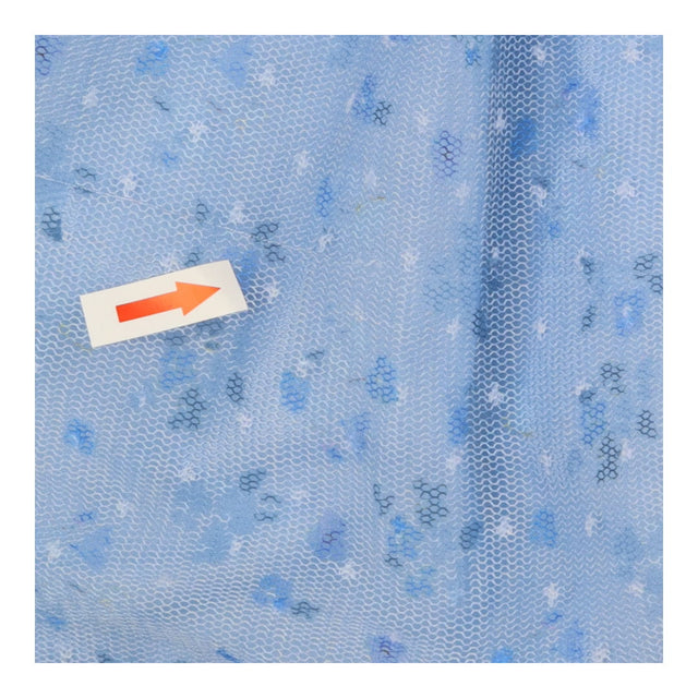Party Dress Light Blue Layered Tulle Overlay