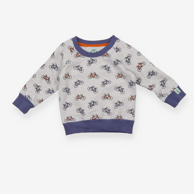 Sweater grey bicycles