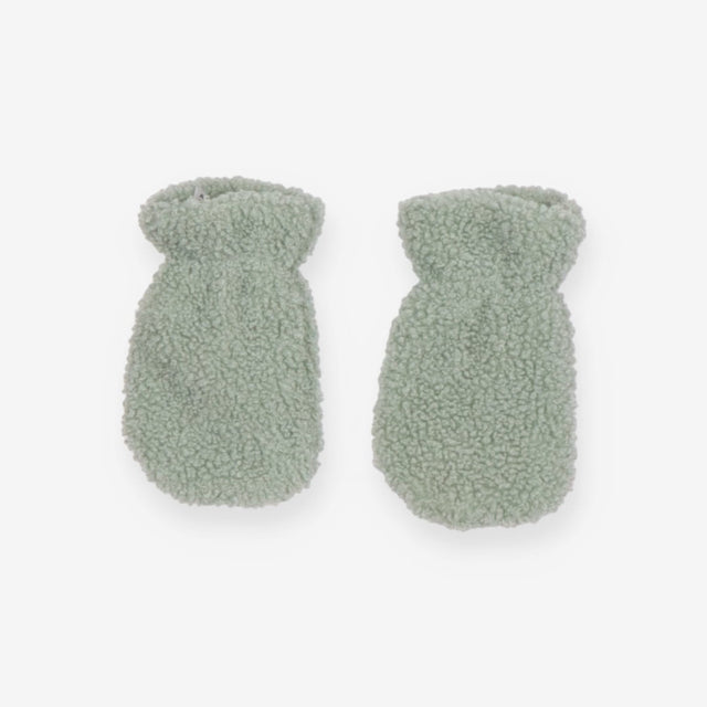 Mittens green fleece