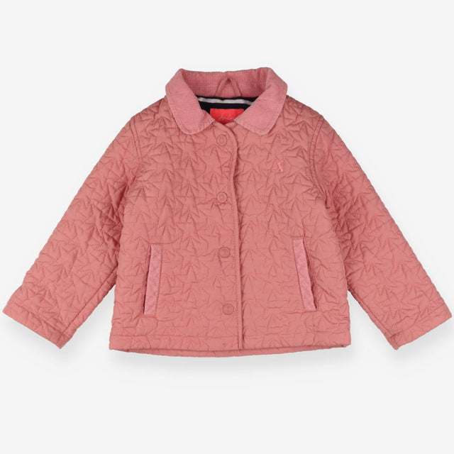 pink star quilted jacket