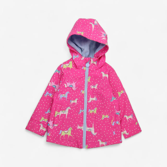 Pink Spotty Horse Fishermans coat