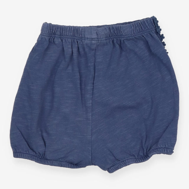 Blue Jersey Flower Shorts
