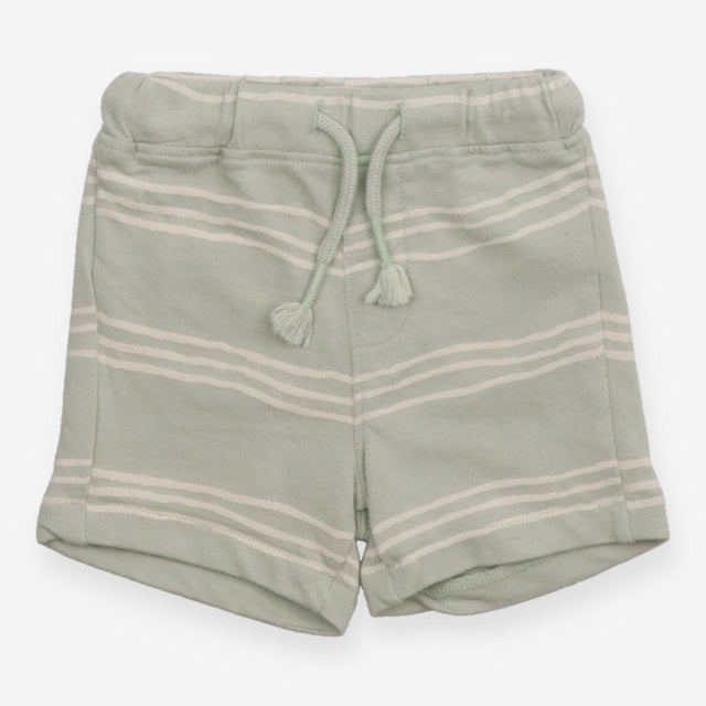 Green Striped Shorts