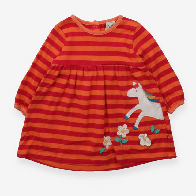 Pink and orange pony dress