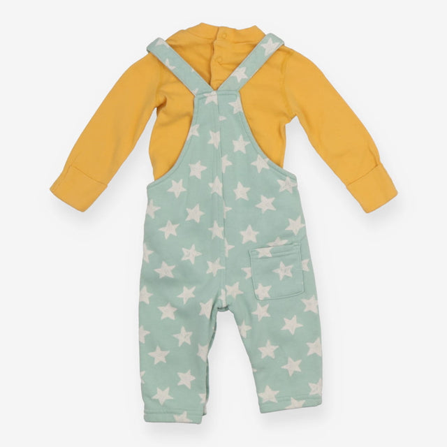 Green Star Dungarees with Bodysuit