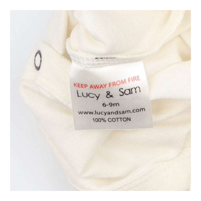 Bodysuit Long Sleeve Cream Bear face