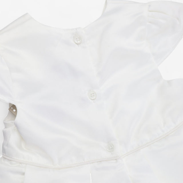Dress white silk special occasion