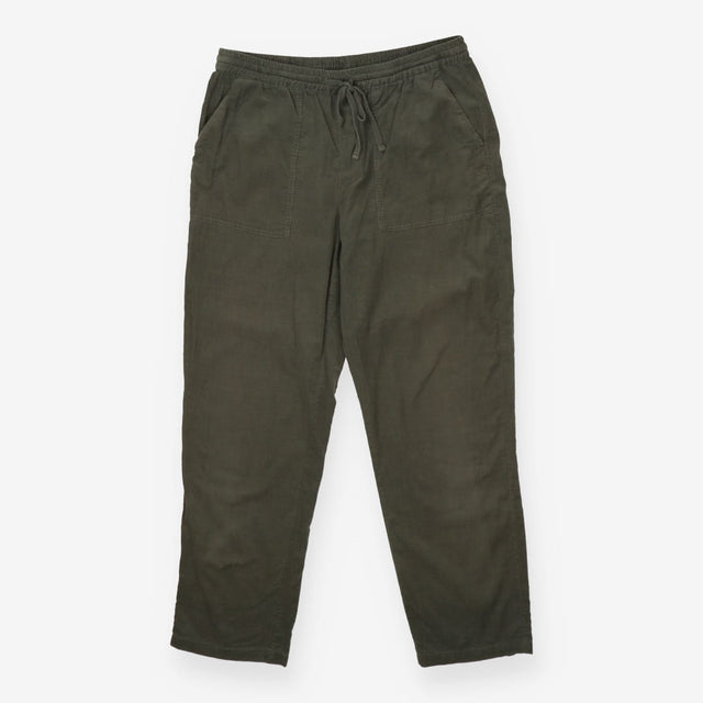 Cord Pull‑On Joggers, Khaki Green