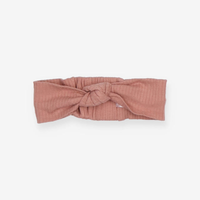 Headband pink ribbed knot