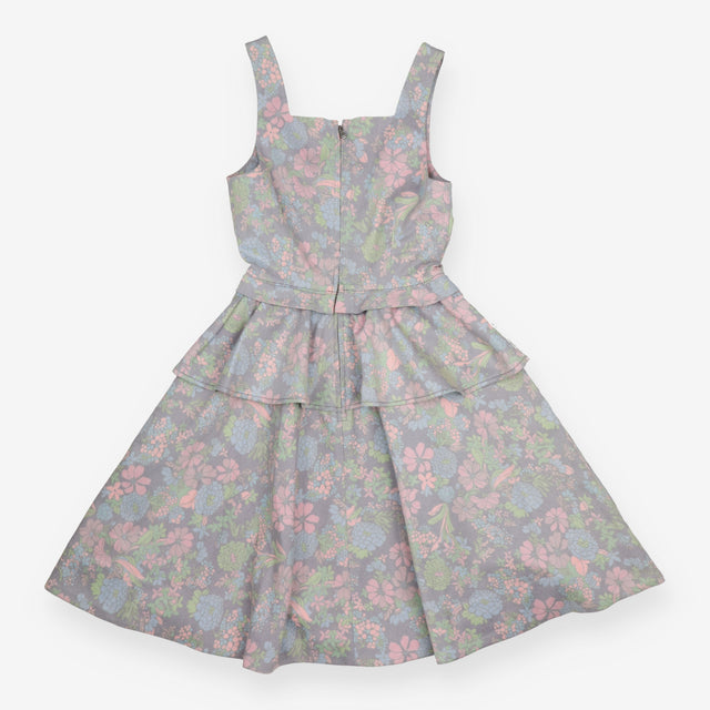 Marc by Marc Jacobs Floral Denim Tiered Dress Pink